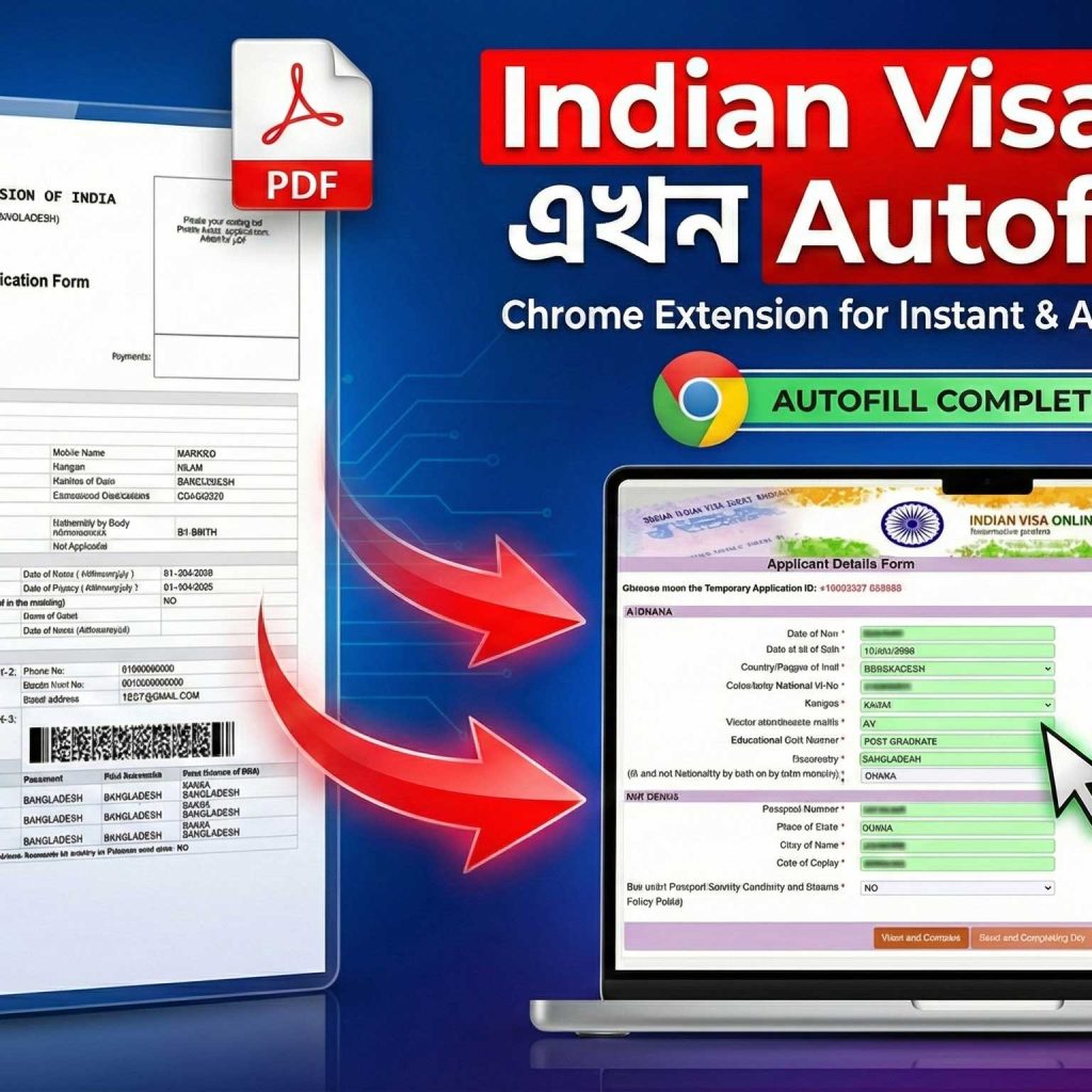 Indian Visa PDF Autofill Pro – The Ultimate Automation Tool for Indian Visa PDF Form Filling